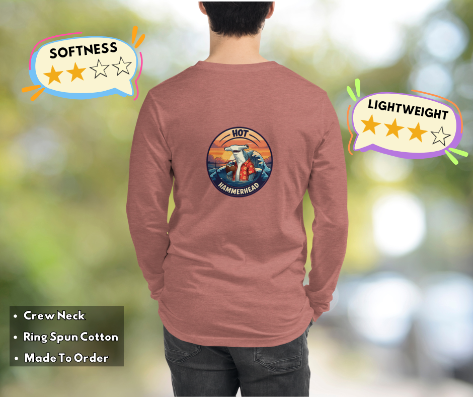 Men's Hot Hammerhead Long Sleeve Shirt